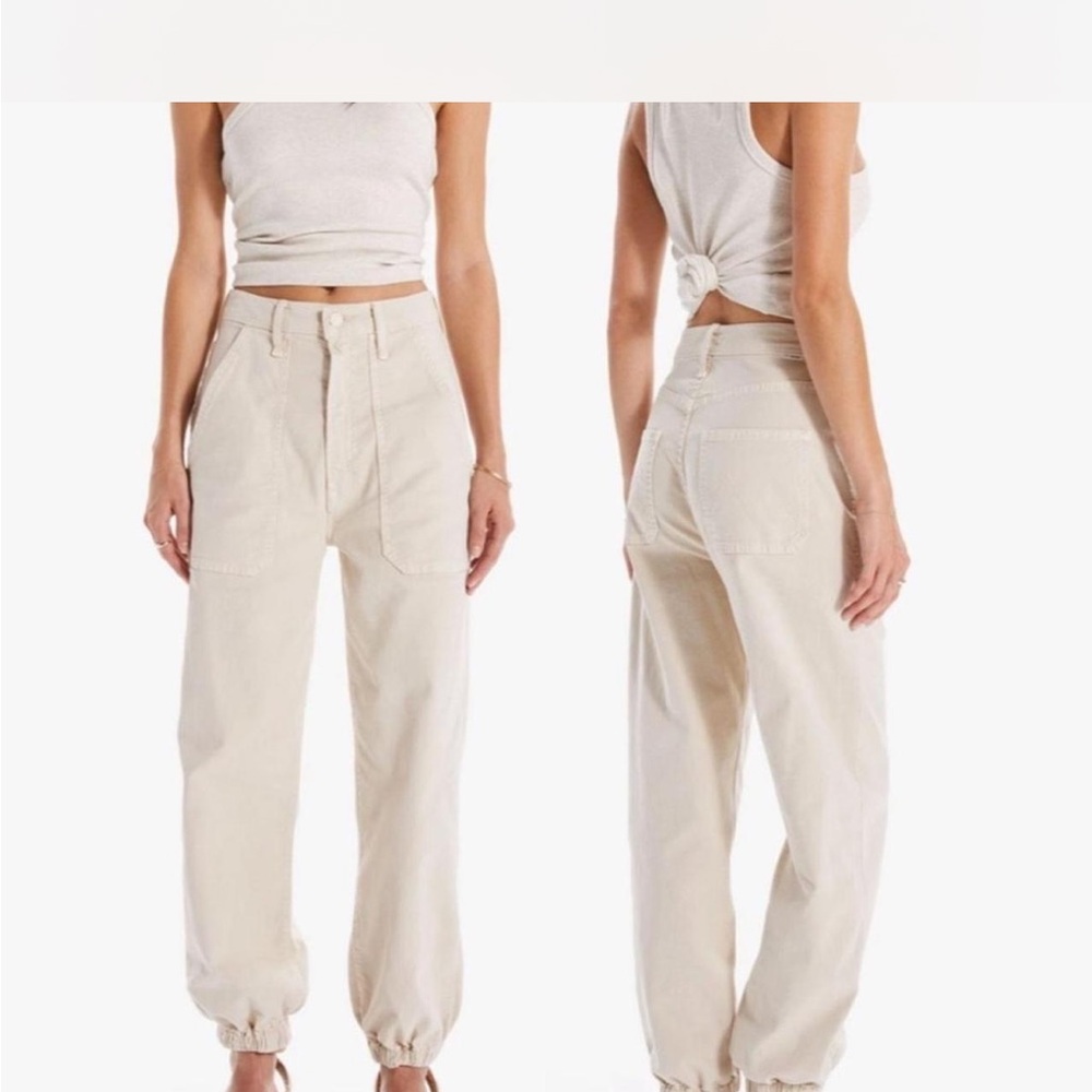 MOTHER Women's Cream Jeans